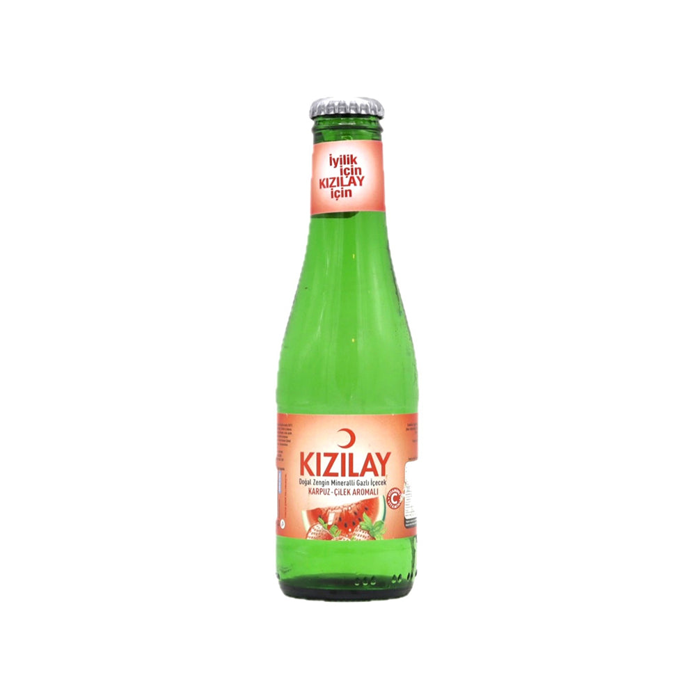 Kızılay Maden Suyu - Aromalı Cam Şişe 0,2 L (Karpuz - Çilek) 